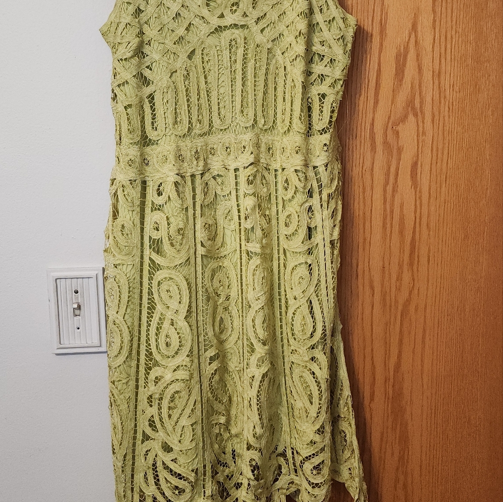 Lime Green Lace Dress